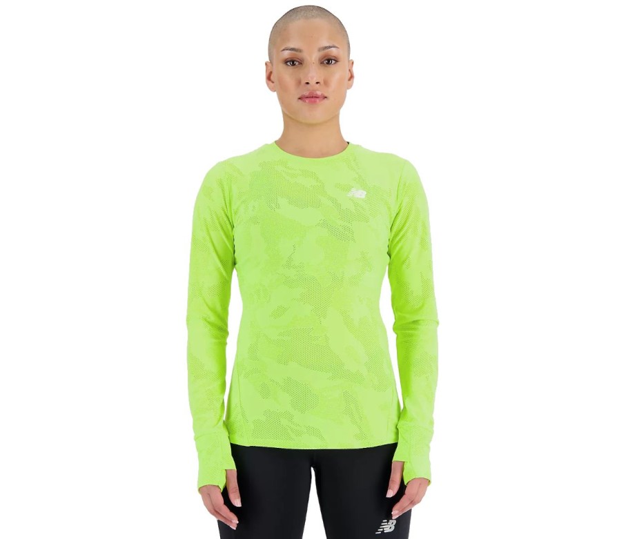 Abbigliamento New Balance | Q Speed Jacquard Long Sleeve Wt33282 Thw