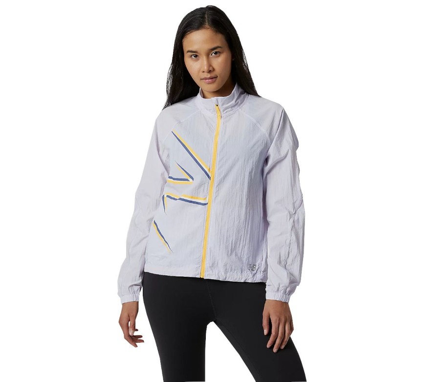 Abbigliamento New Balance | Printed Impact Run Light Pack Jacket Wj21265Lia