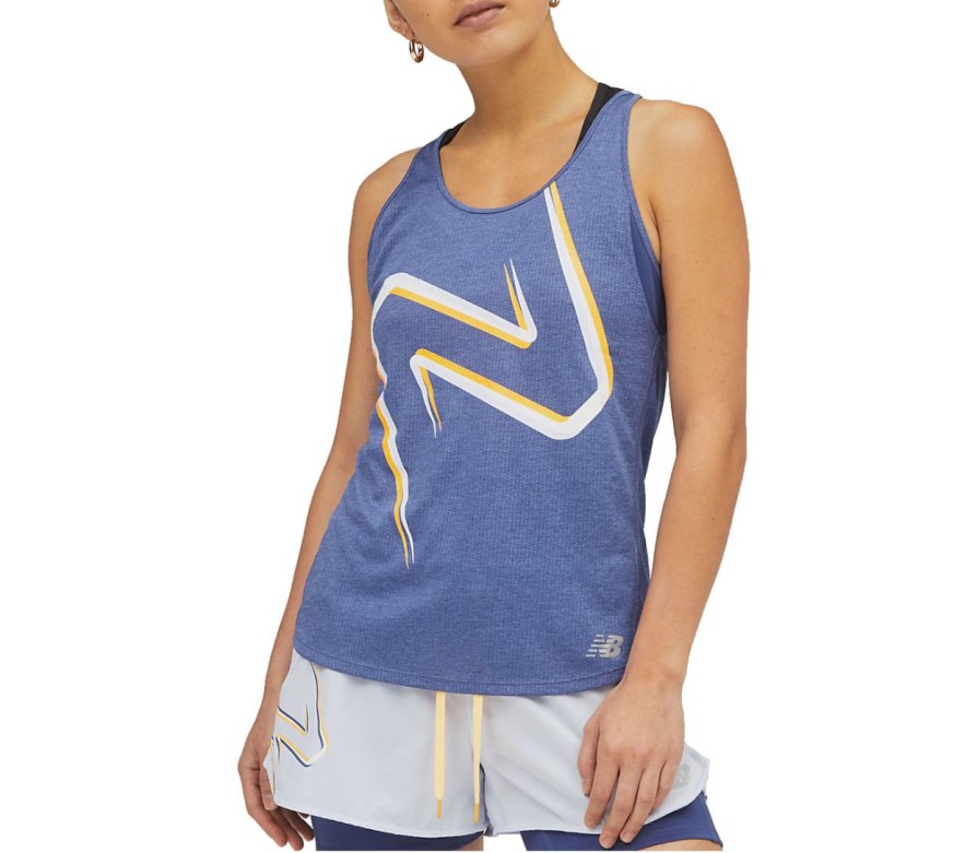 Abbigliamento New Balance | Printed Impact Run Tank